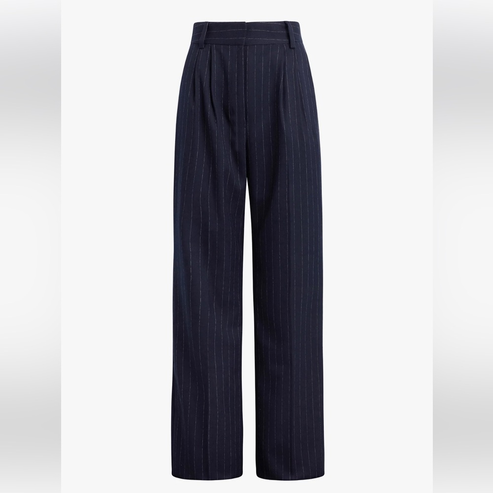 Favorite Daughter - “The Favorite (Shortie) Pant” - Navy Pinstripe (Sz.8 NWT)